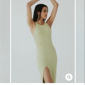 High Neck Ribbed Brami Dress